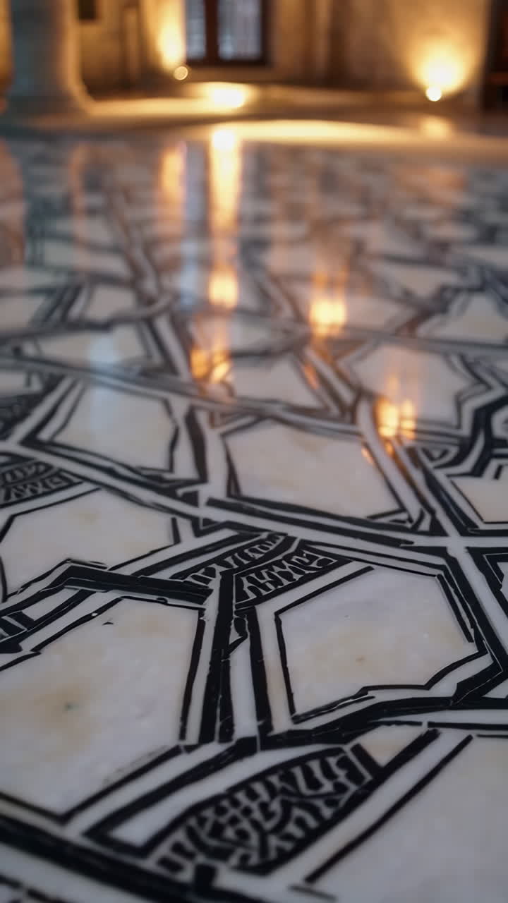 Ornate Marble Floor Pattern