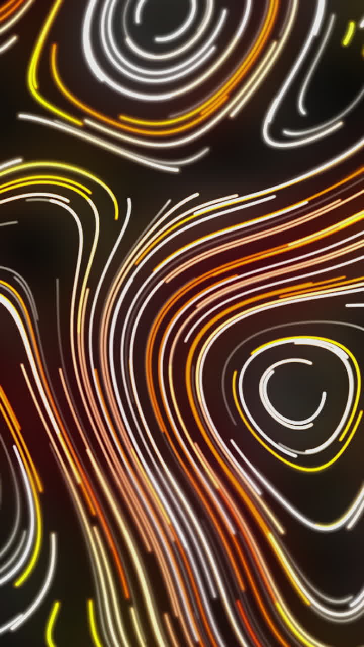 Abstract Glowing Lines and Circles