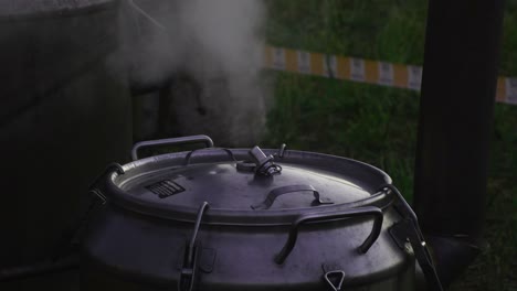 boiling water at field army pan