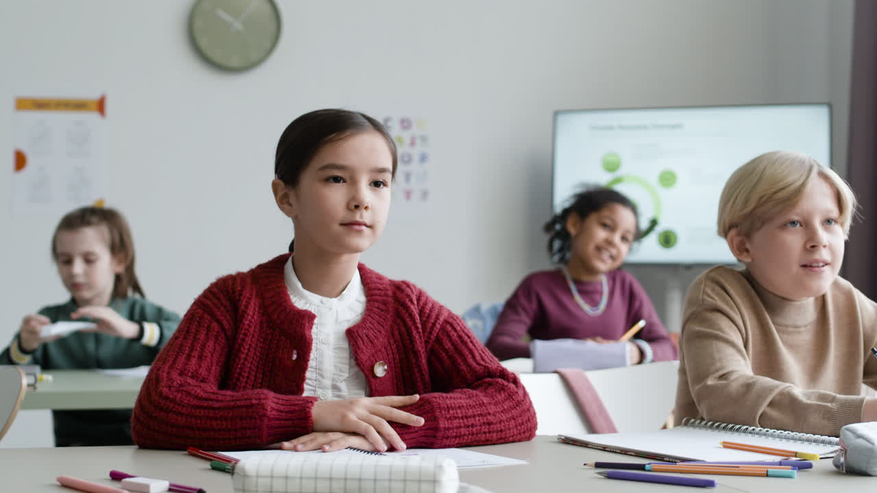 Elementary School Classroom Scene