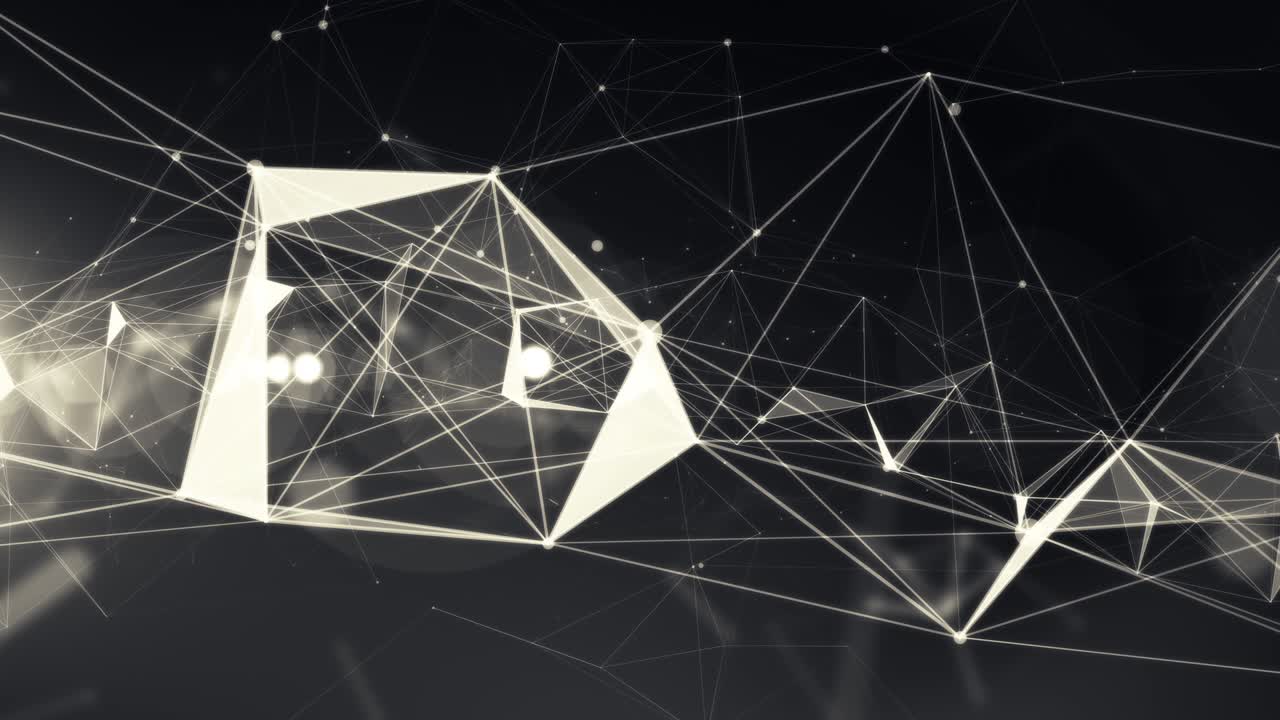 4k 기술 추상 애니메이션 배경 시엄리스 루프 검은색