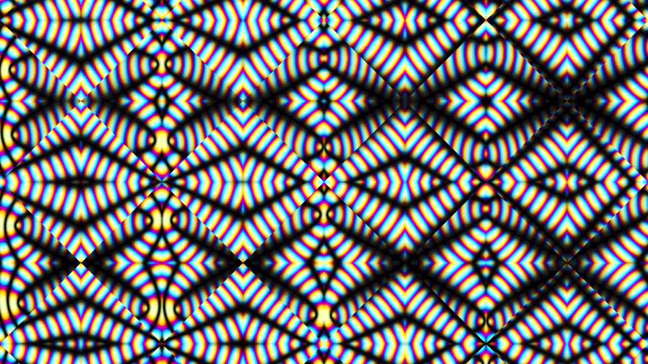 kaleidoscopio en movimiento. gráficos en movimiento de 4k