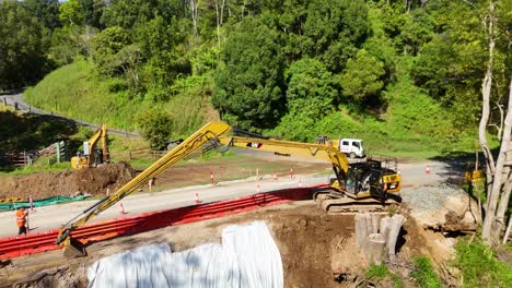 road repair and landslide recovery