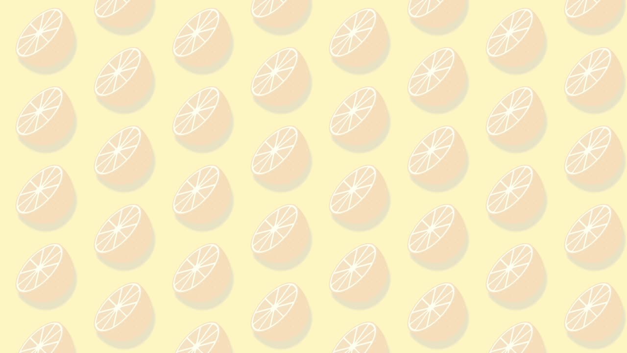 오렌지색 일러스트레이션 루프 애니메이션