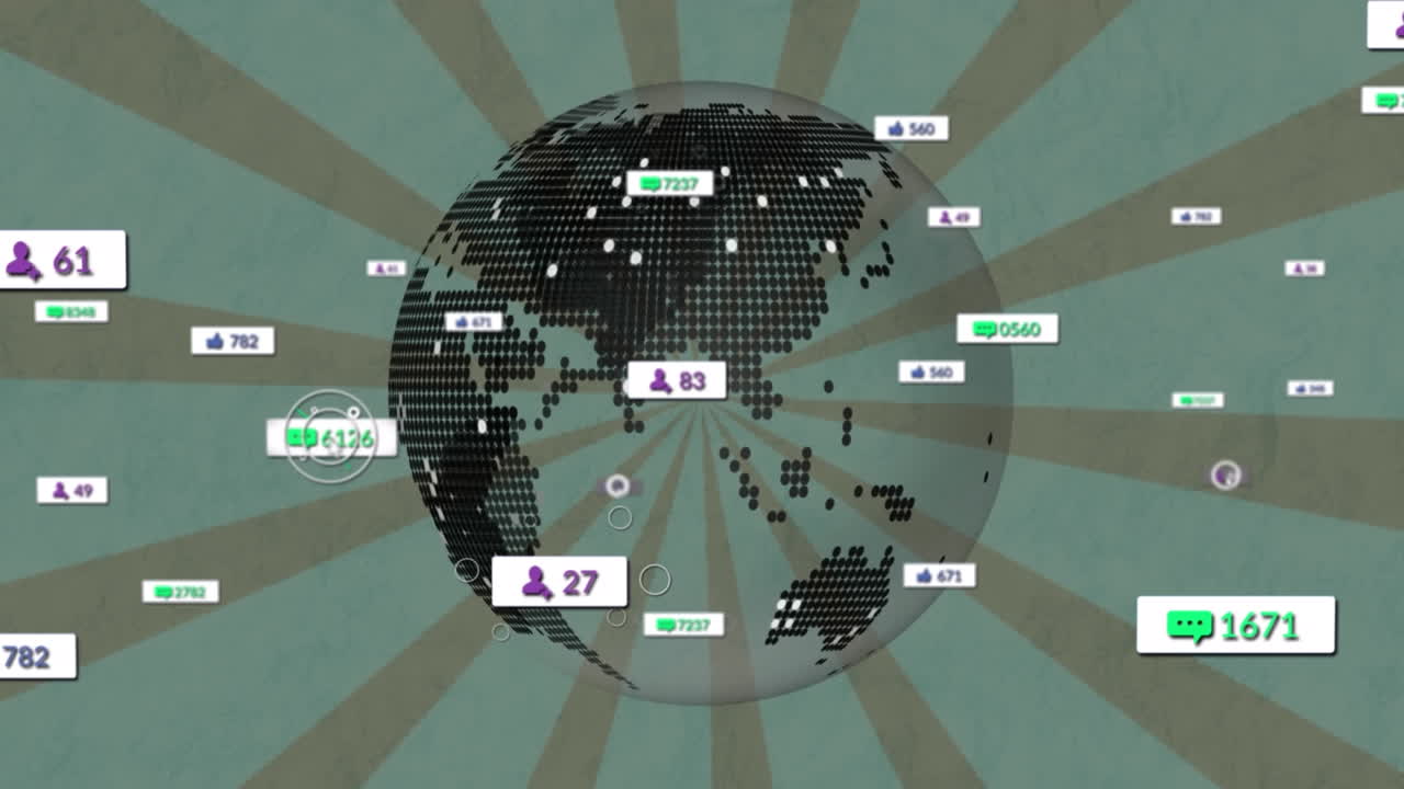 전 세계 미디어 아이콘의 애니메이션