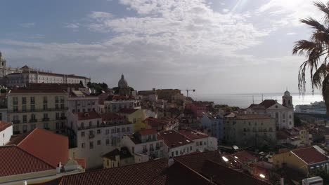 view of lisbon from miradouro de santa luzia viewpoint