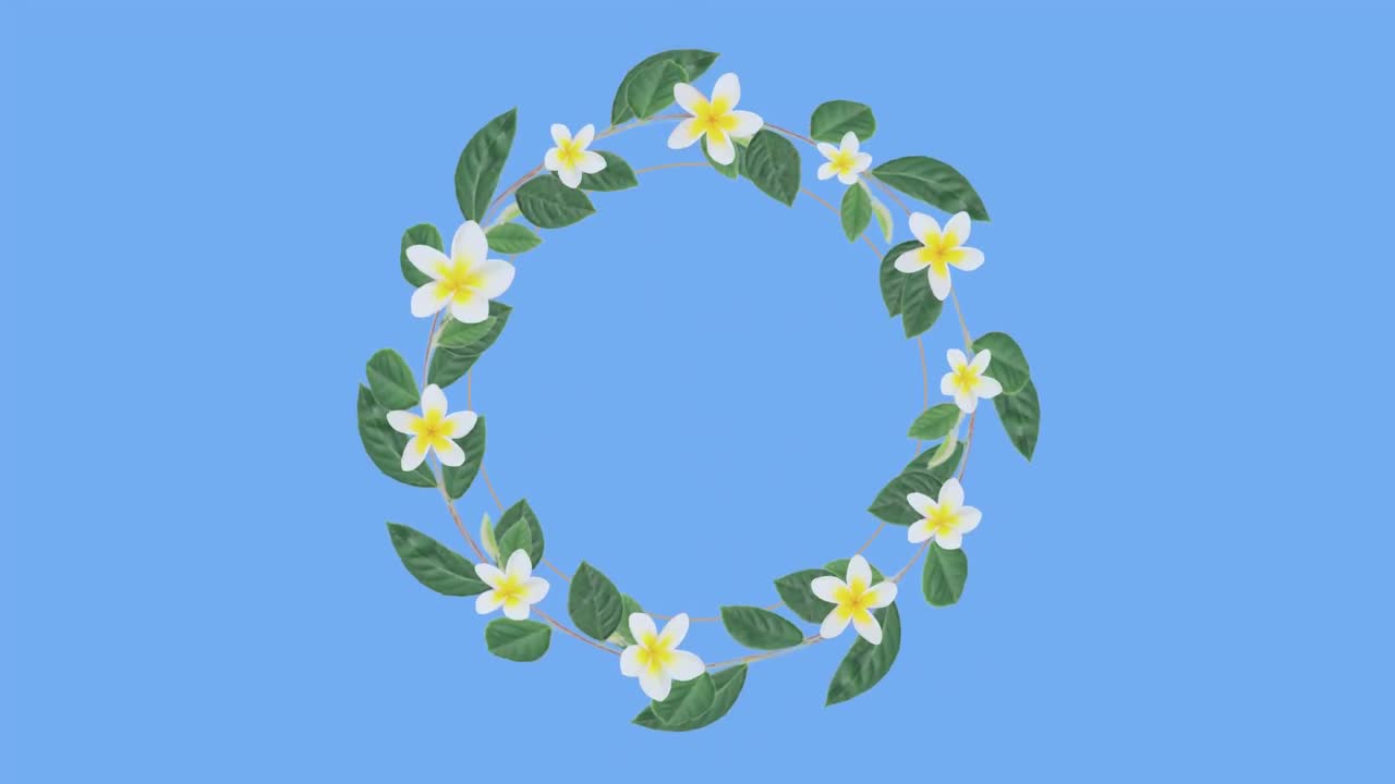 파란색 배경을 가진 풍선 한  ⁇ 어리 위의 꽃받침