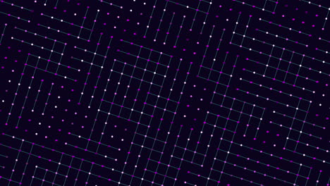 grid-like pattern of white dots on black background