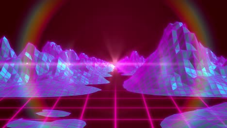 animación de nivel en el espacio abstracto digital