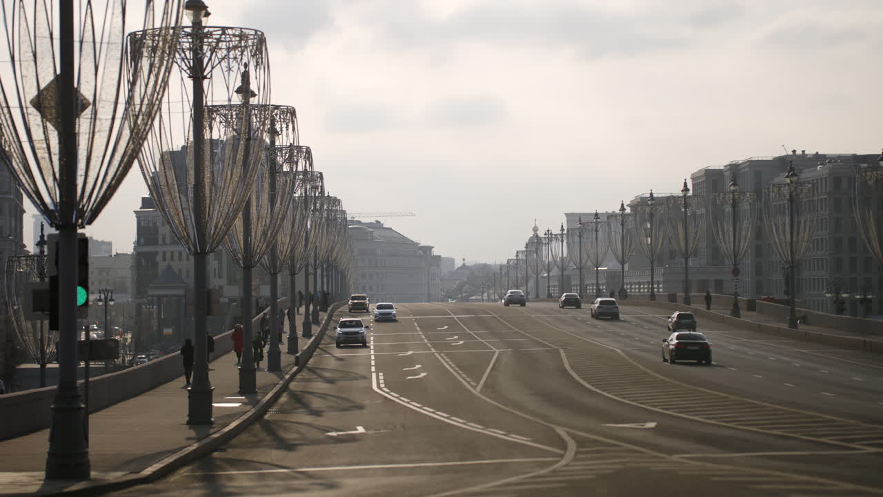 City Bridge at Daytime with Decorations