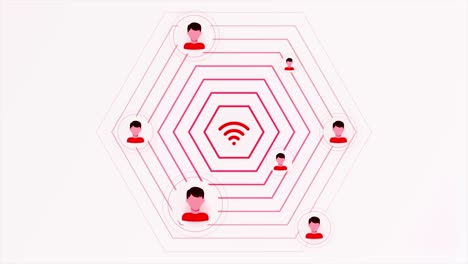 personas conectadas en una red