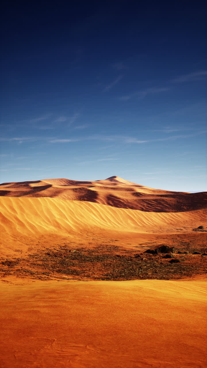 Paesaggio del deserto con cielo blu