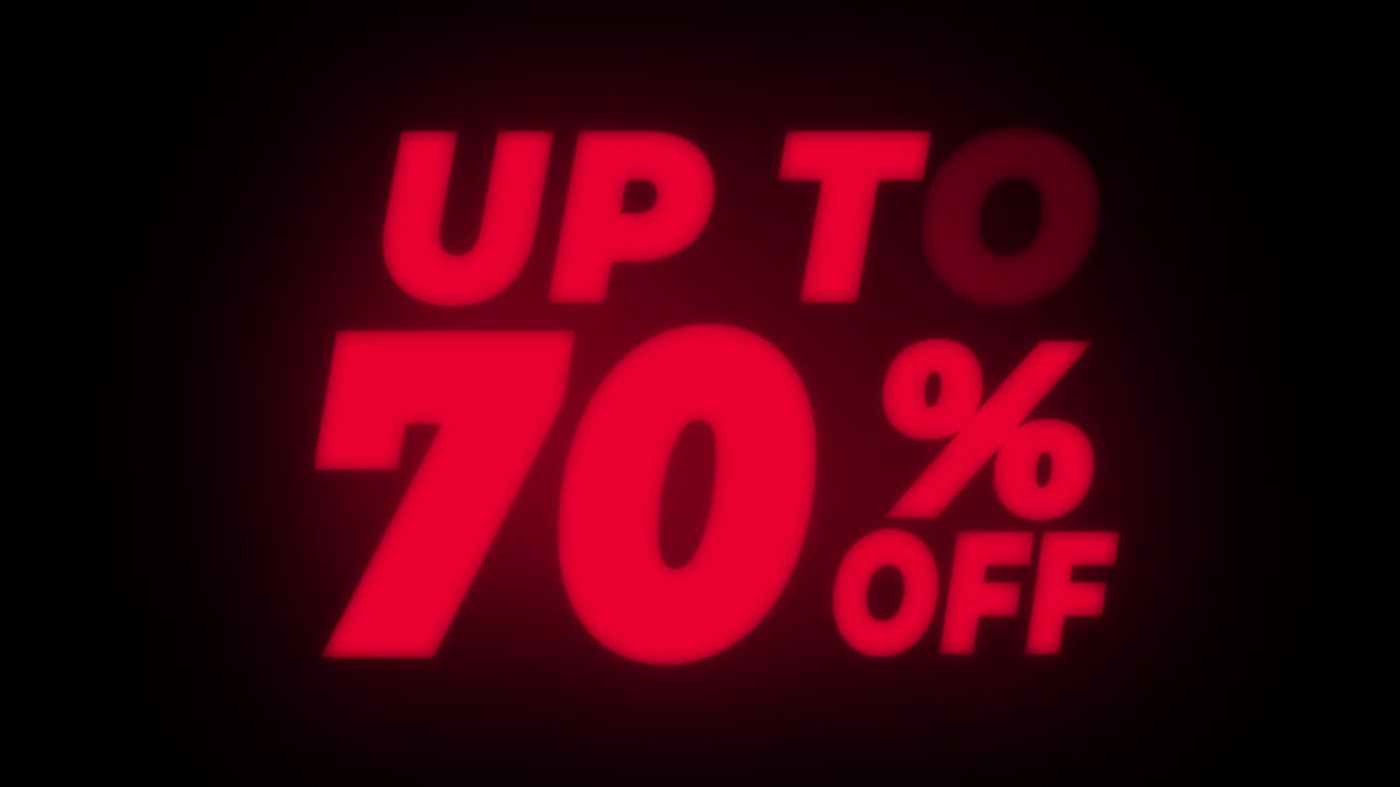 Up to 70% Off Sale Promotion