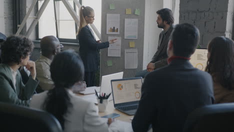 reunión de negocios en curso
