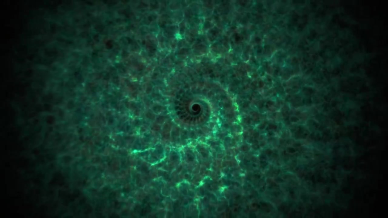Abstrakt Glødende Cyan Energispiral Animation