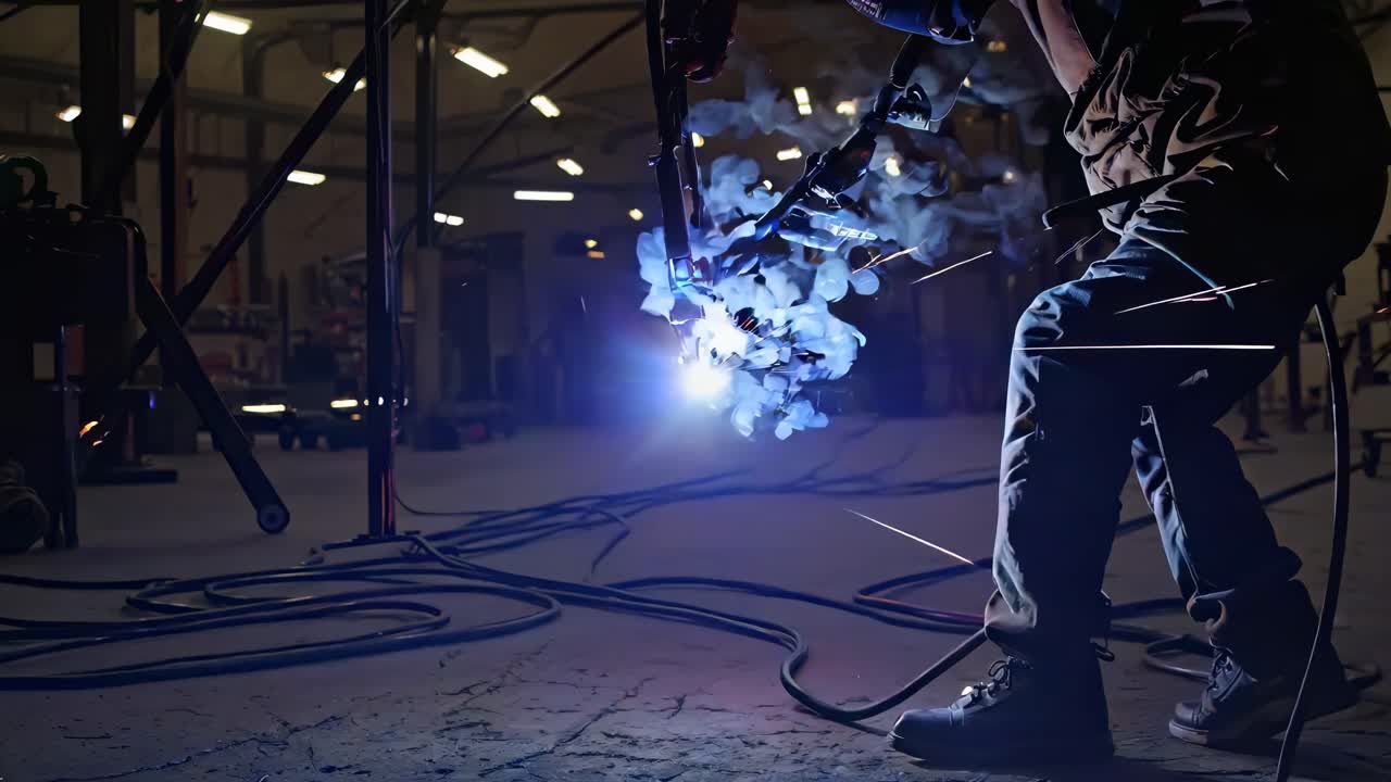 processo di saldatura in una fabbrica