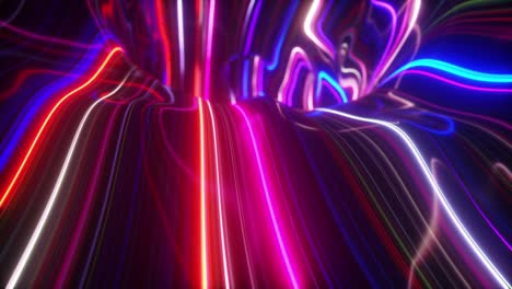abstracto fondo colorido del concepto de mapa topográfico. telón de fondo ondulado. superficie espacial. luz de neón mágica línea de remolino curva. espectro de luz azul rosa ultravioleta moderno 3d render