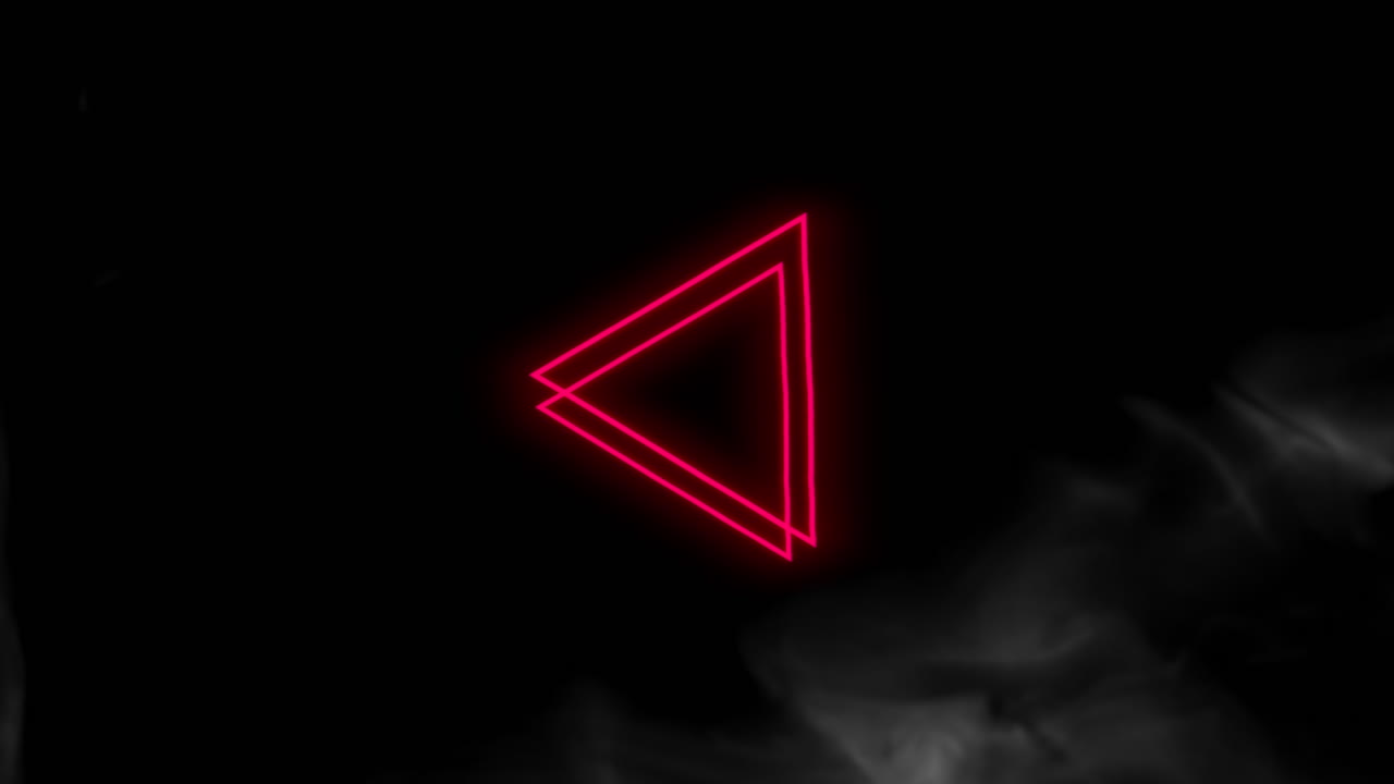 Abstract red geometric triangles