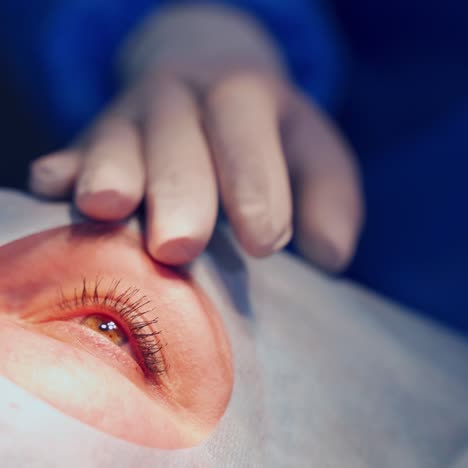 patient under sterile cover