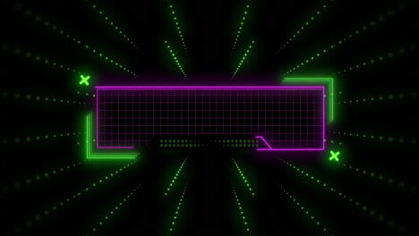 vibrant neon screen with striking lines futuristic background