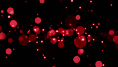 animación en bucle. vívido fondo de partículas de bokeh de neón rojo. renderización 4k bucle sin costuras. luces de bokeh. brillo rojo. luces bokeh rojas abstractas para navidad y feliz año nuevo fondo de textura.