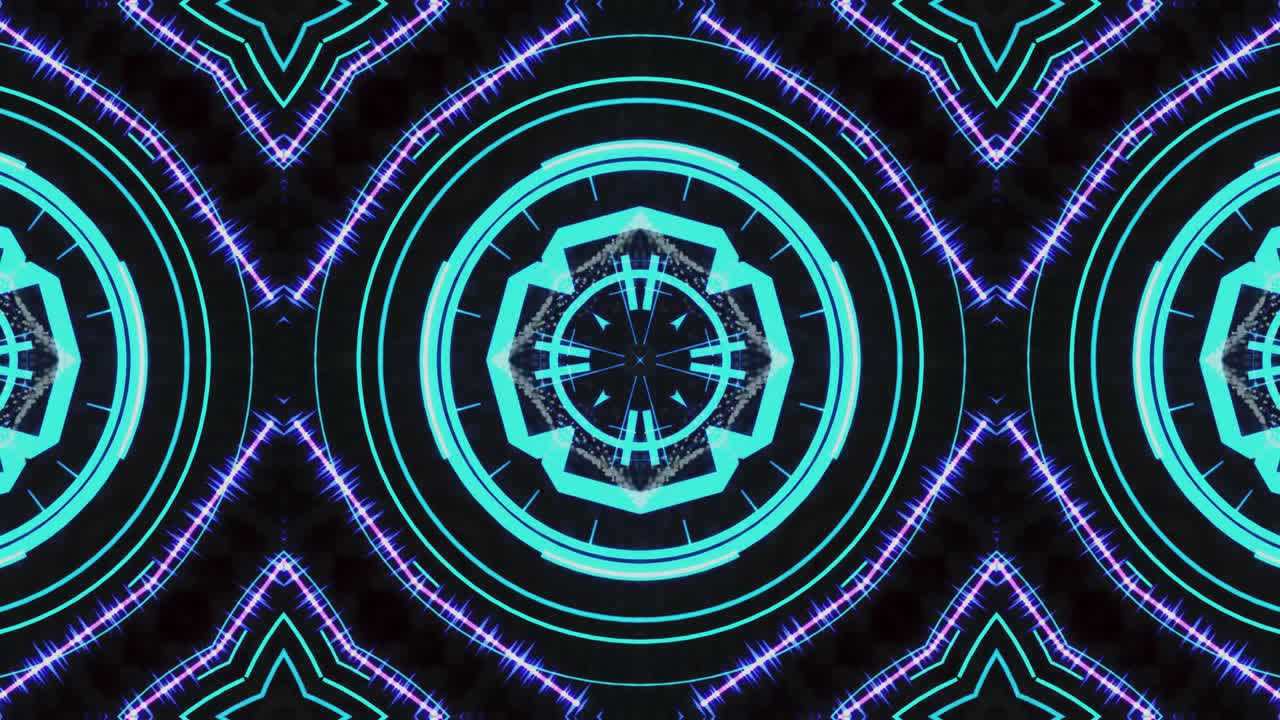 Ultra Music Festival Kaleidoscope box background Hypnotic box stage visual loop wall colorful motion background Disco spectrum light concert spot bulb Abstract box multicolored motion graphic box wall