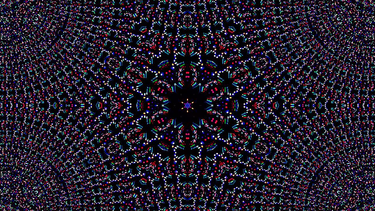 Bright abstract light governing full color, kaleidoscope