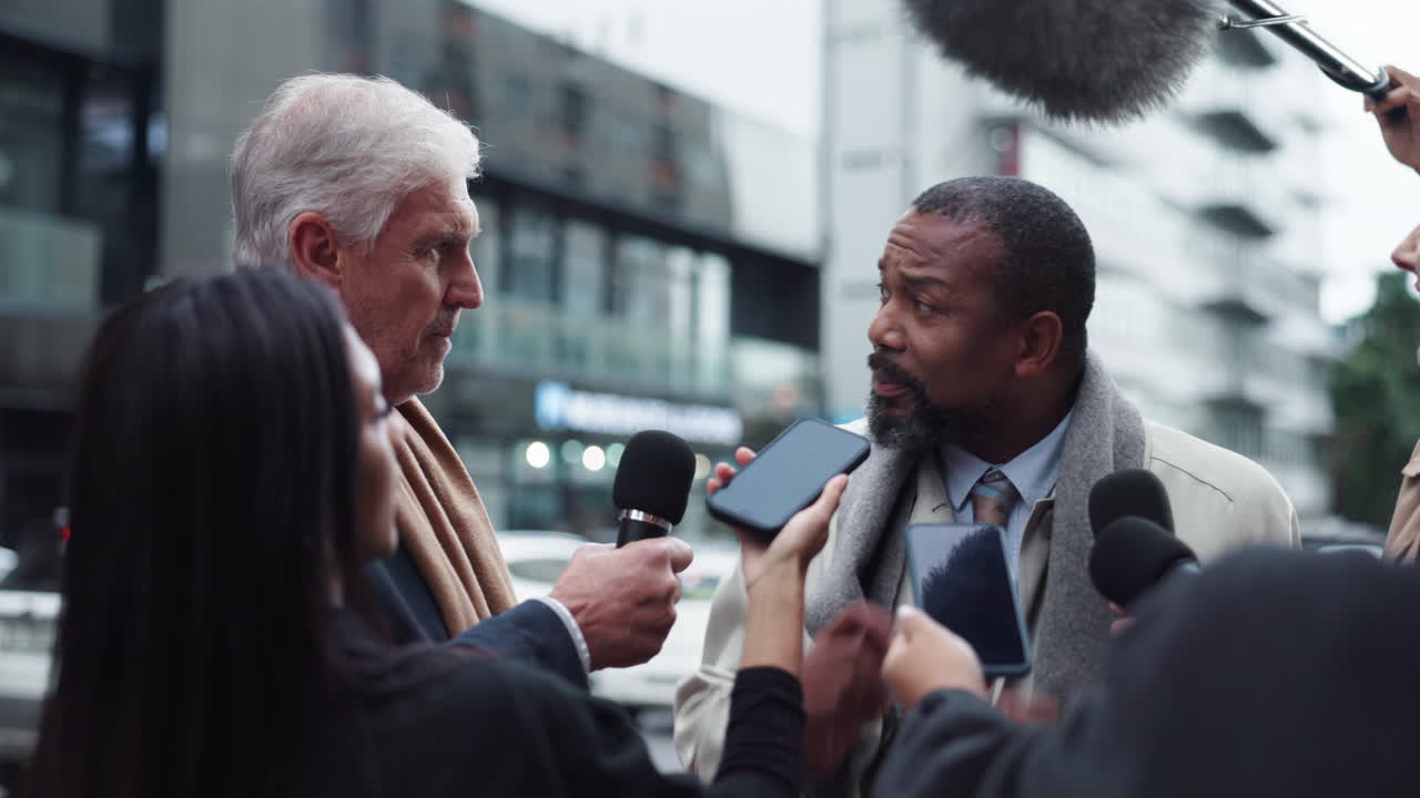 Press Conference Interview with Public Figure