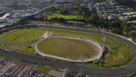 Stadion-Von-Albion-Park-Paceway-Im-Stadtzentrum-Von-Albion-In-Qld,-Australien