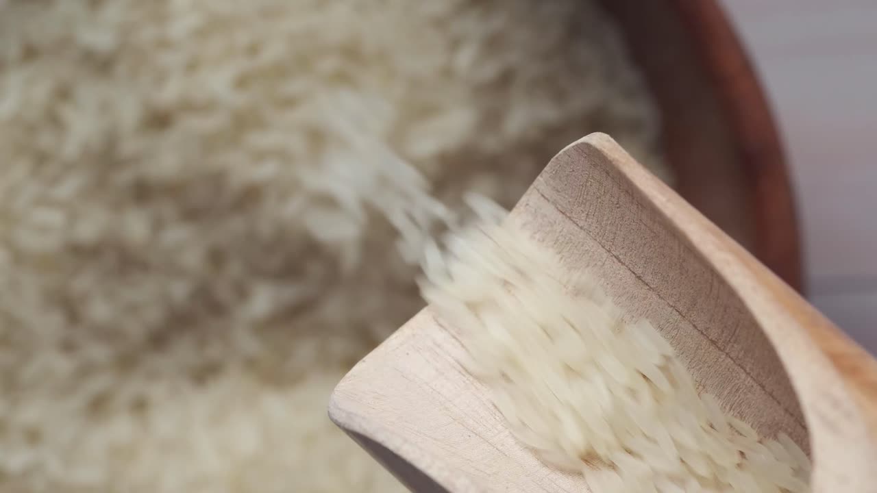 Wooden Spoon Full of Rice