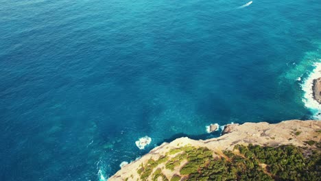 drone view or ocean meets rock