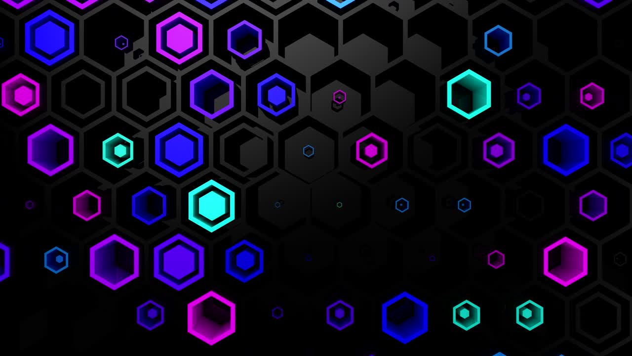 el fondo de los hexágonos