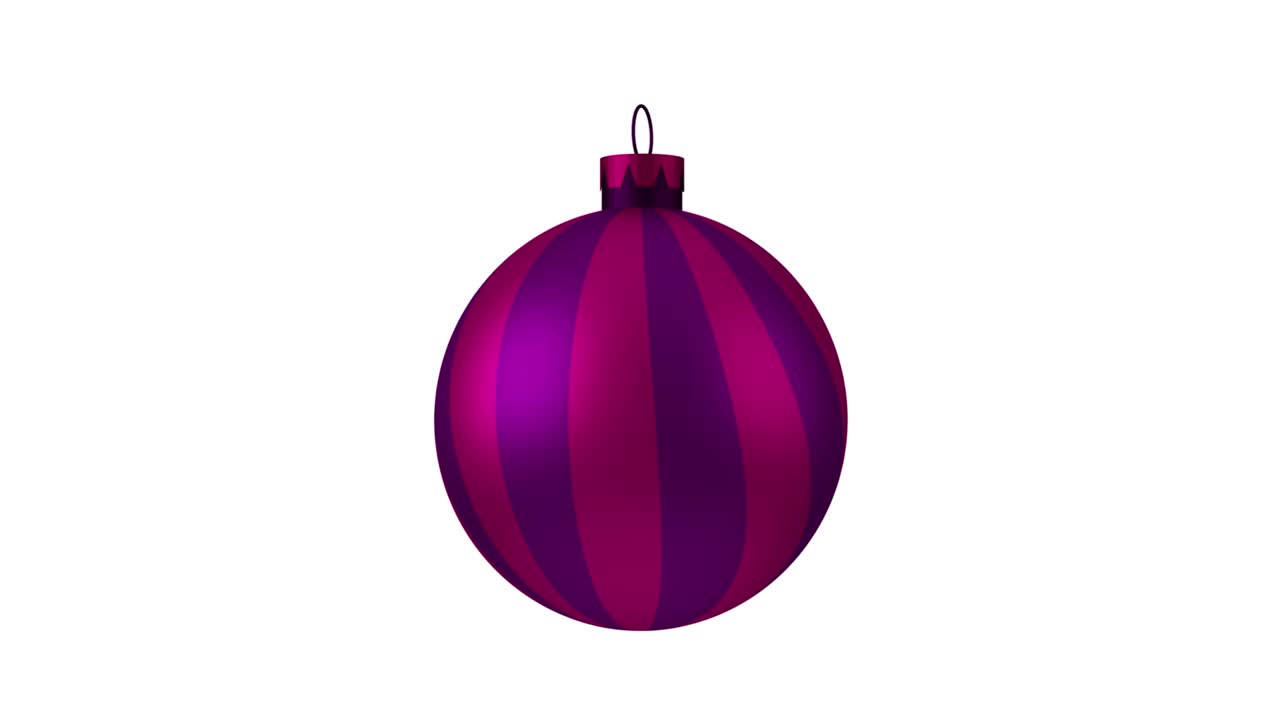 Weihnachtsbaumschmuck dreht sich auf Weiß