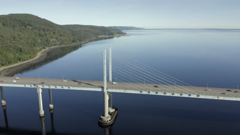 An-aerial-view-of-Kessock-Bridge-in-Inverness-on-a-sunny-summer's-morning