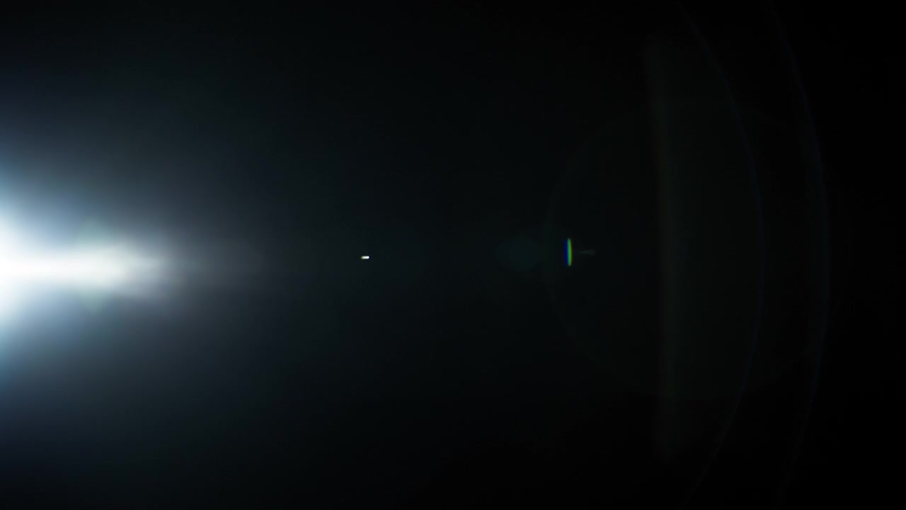 Lens flares transitions and overlays. Slow motion