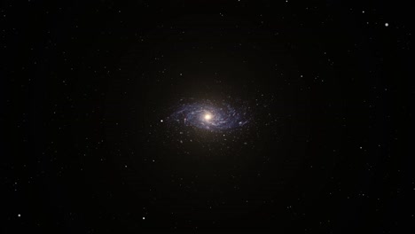 universo 4k universo, galaxia espiral en movimiento
