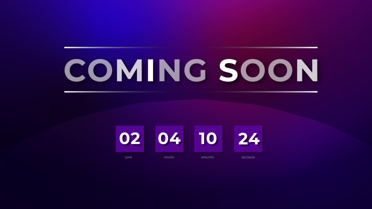 크리에이티브의 모션 그래픽 곧 티저 배경