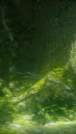 luz del sol en el bosque