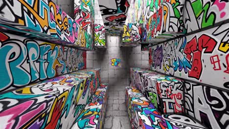 graffiti art cubed perspective