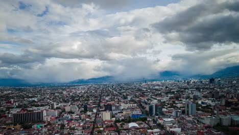 movimiento de nubes en la ciudad de mexico