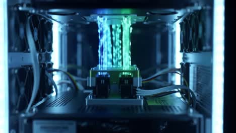 an impressive look at the interior of a high-performance computing server showcasing its advanced components and intricate design.