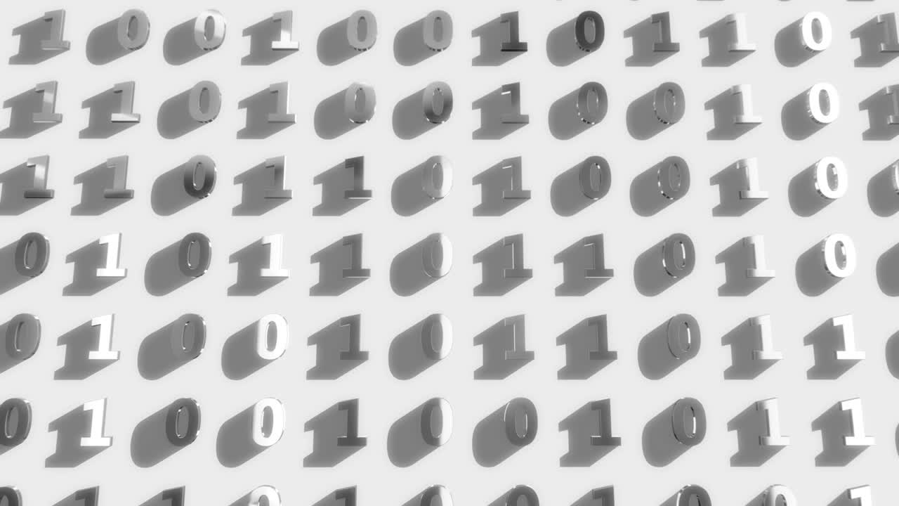 Chrome Digital Binary Code