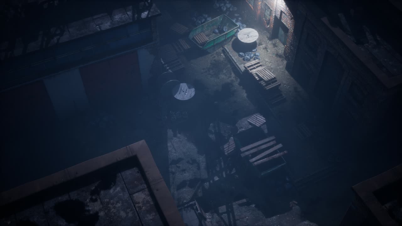 vista aérea de la vieja fábrica