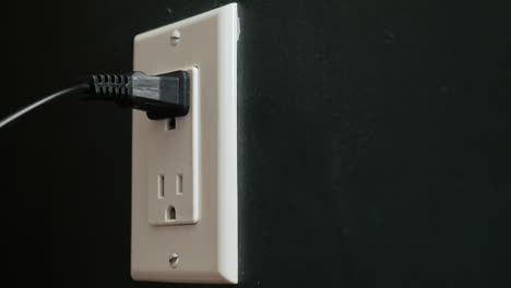 a plug is inserted into the socket 1