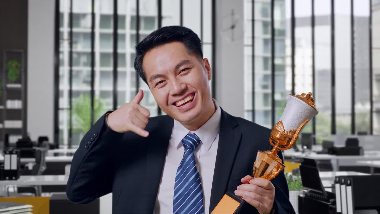 Businessman Celebrating Achievement