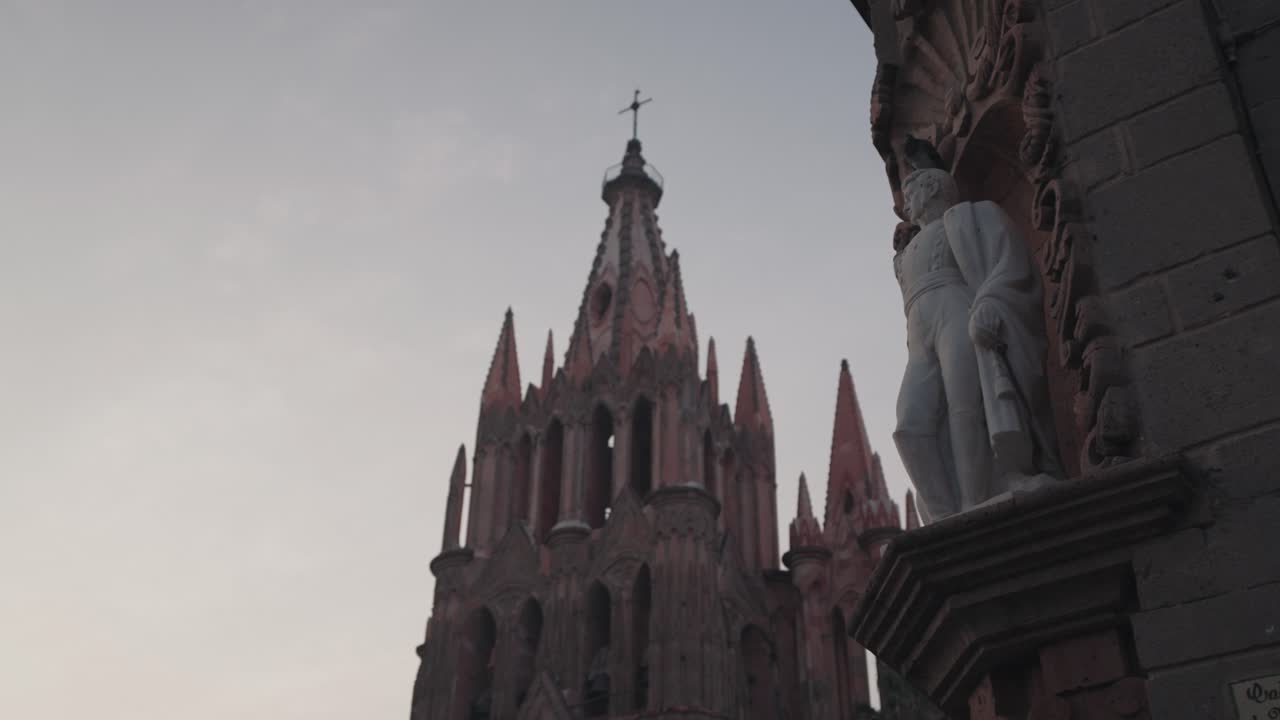 Church in San Miguel de Allende with Statue