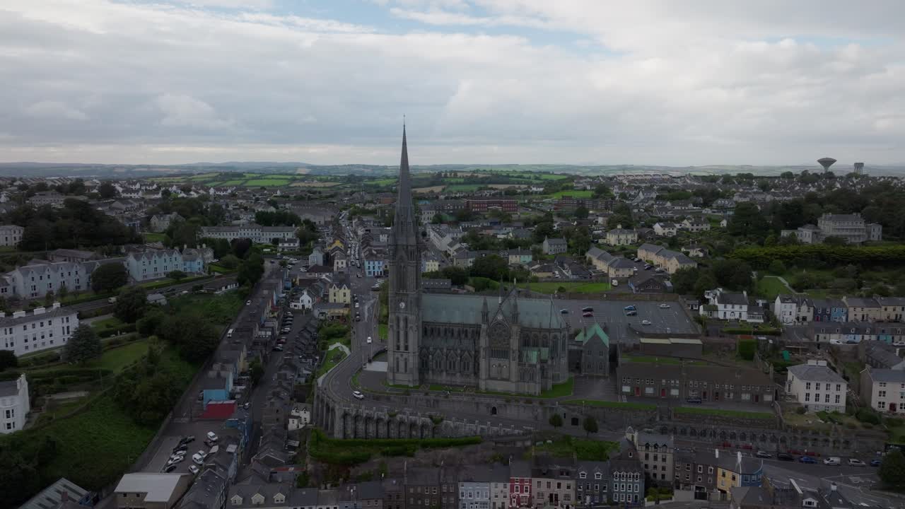 St Colman&rsquo;s Cathedral Cobh Aerial View 01