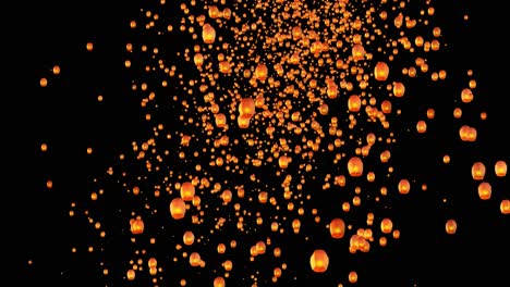 background of sky lantern with decorative festive light at diwali night lanterns happy diwali