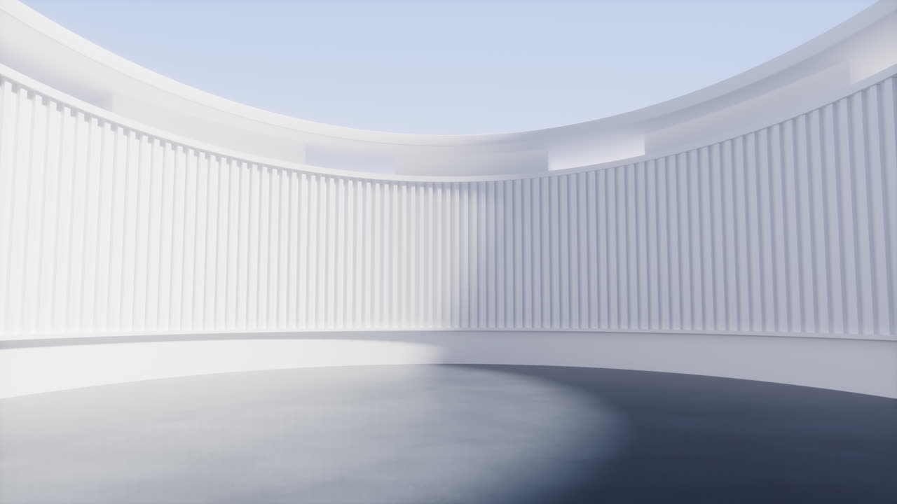 공허한 크리에이티브 라운드  배경, 3d 렌더링
