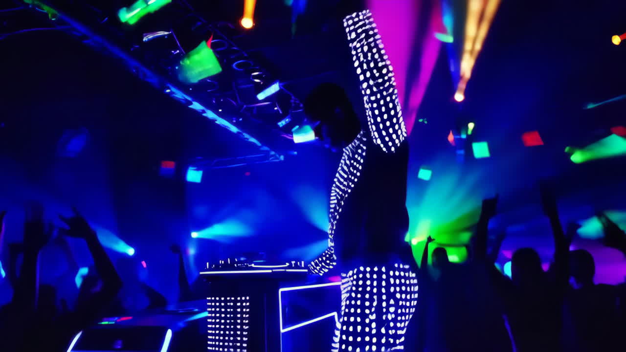 actuación de dj en un club nocturno